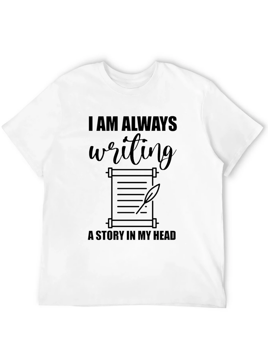 Writers Scroll Graphic Tee - Always Writing Story product image 10