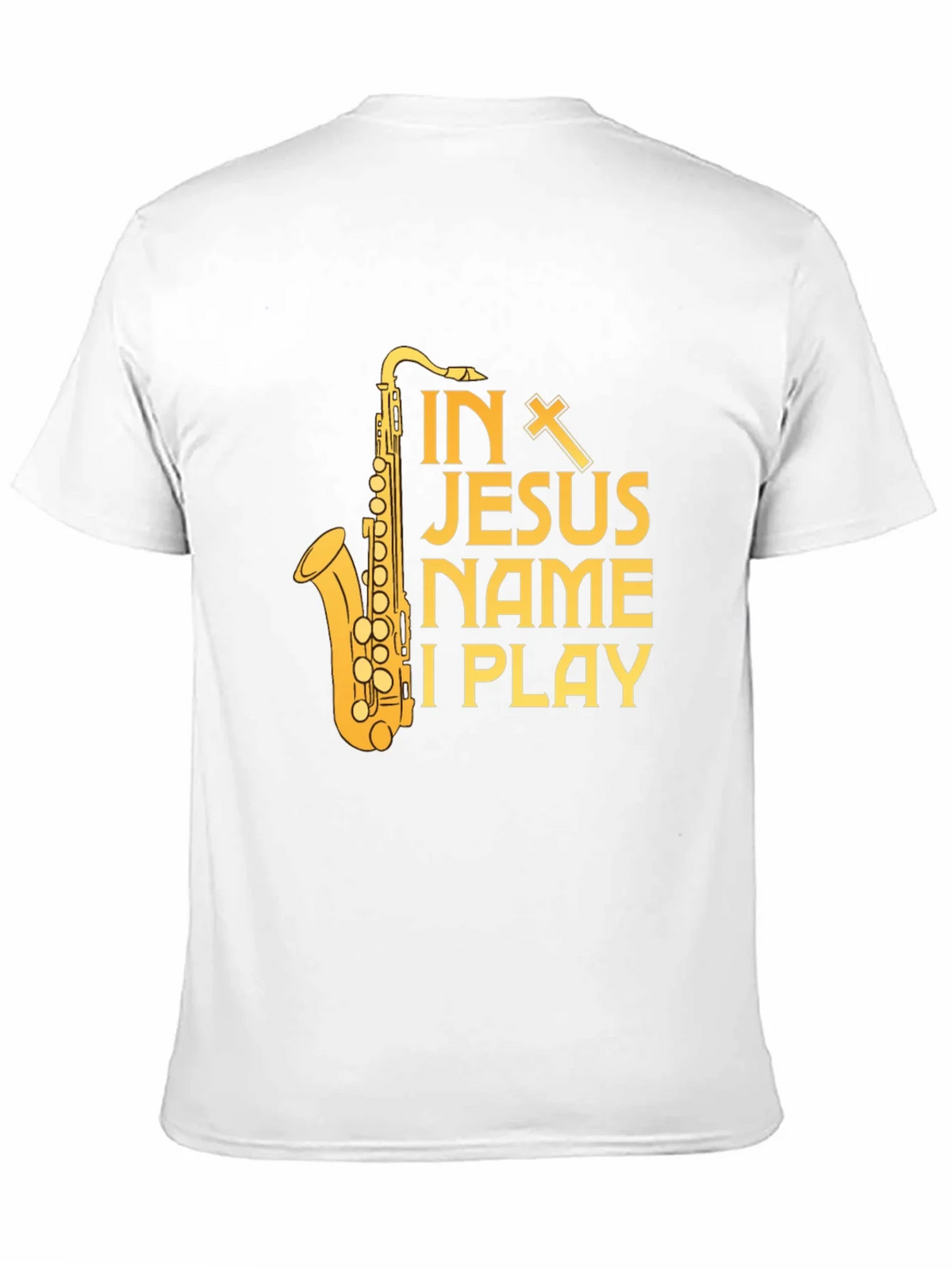 In Jesus Name I Play Saxophone T-Shirt product image 10