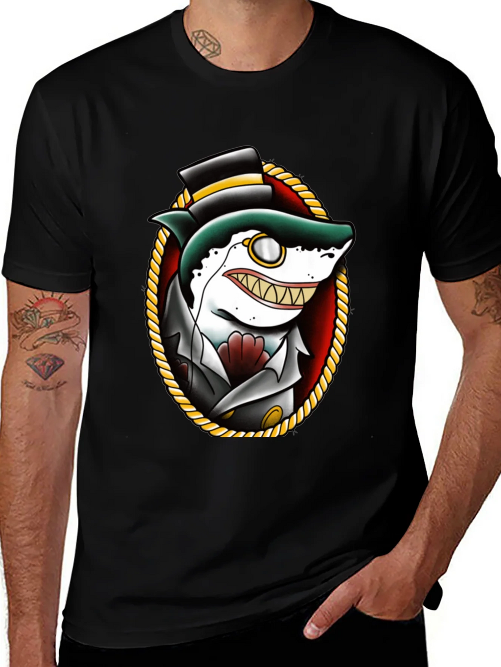 Gentleman Shark Graphic T-Shirt