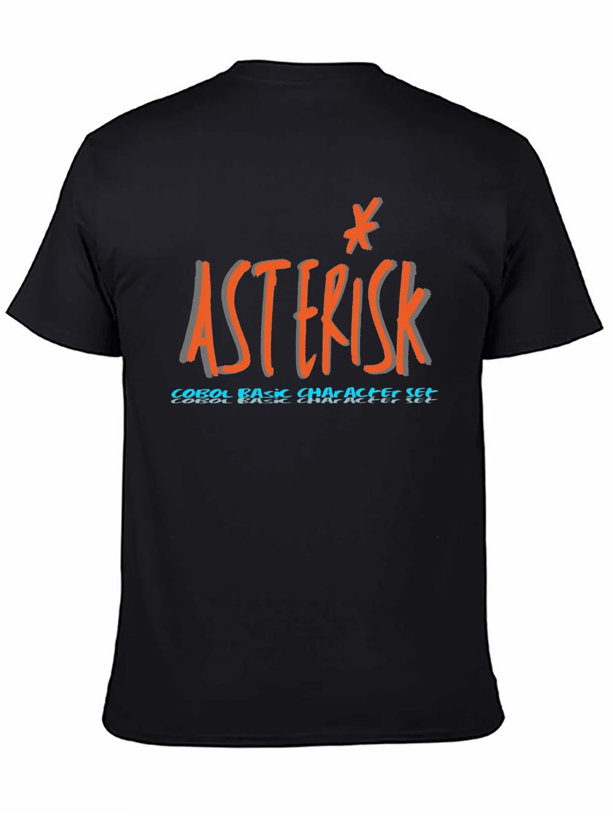 Asterisk COBOL T-Shirt - Basic Character Set Programmer Tee product image 4