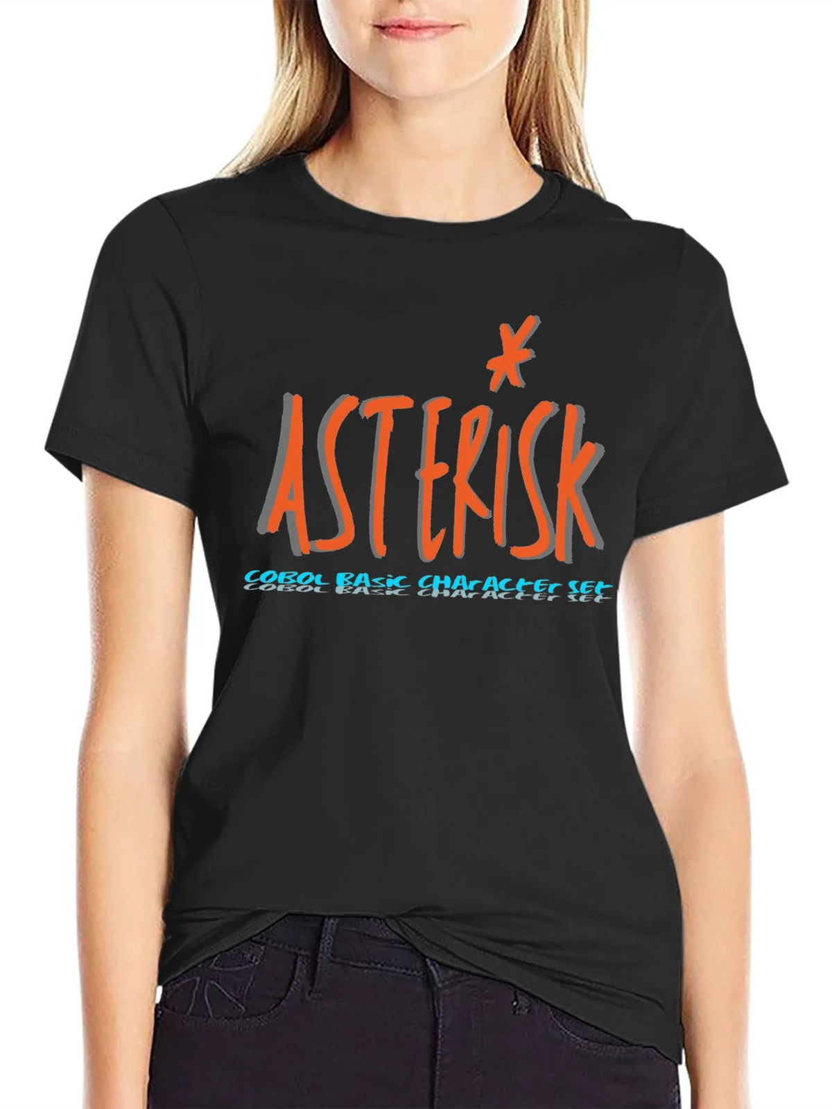 Asterisk COBOL T-Shirt - Basic Character Set Programmer Tee product image 2