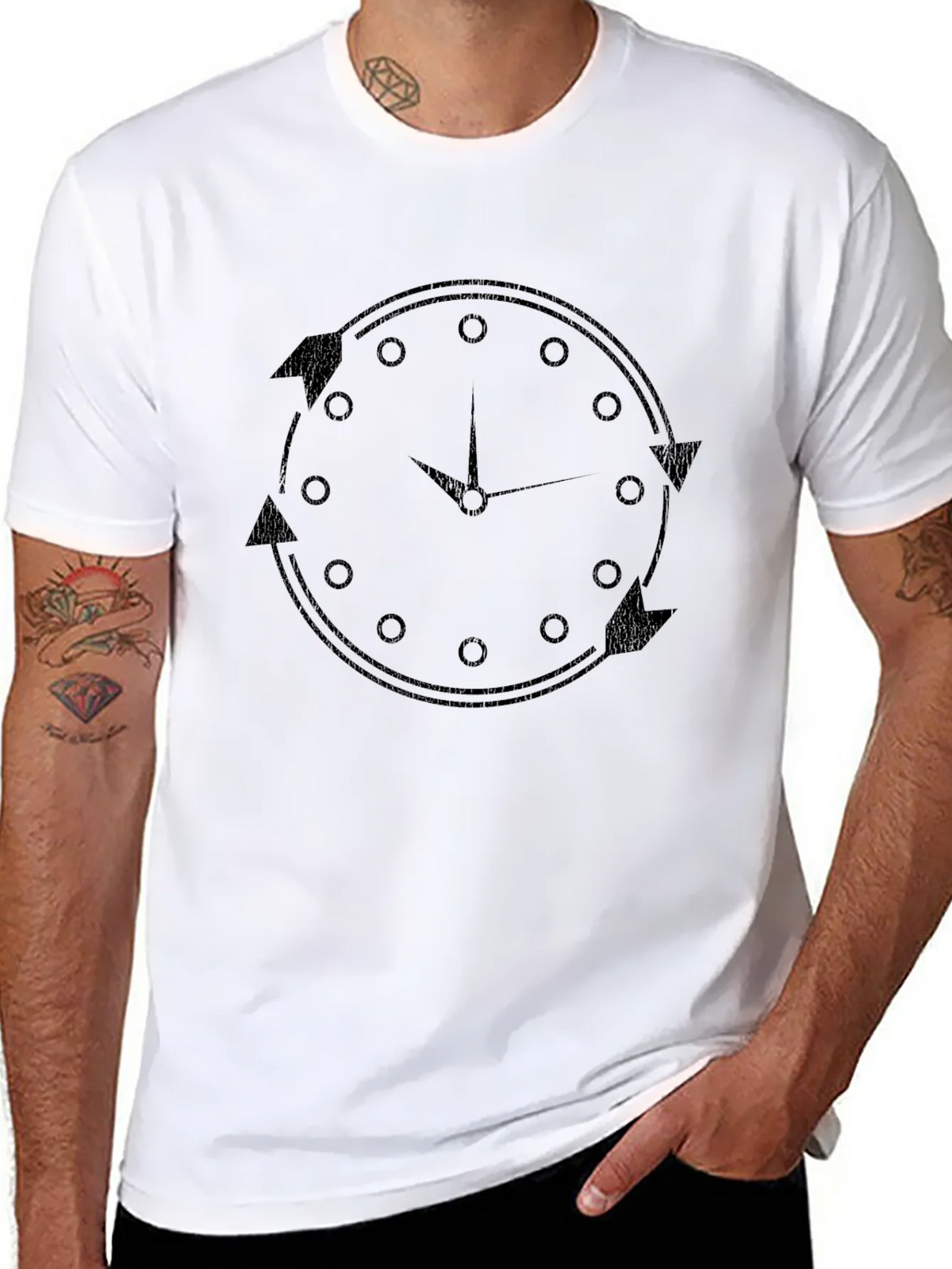 Time Flies T-Shirt - Classic Black Tee product image 7