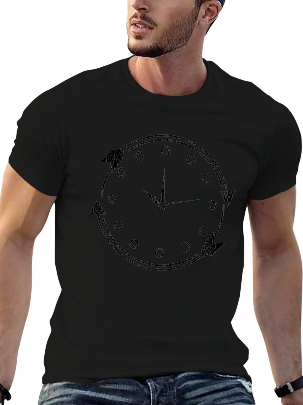 Time Flies T-Shirt - Classic Black Tee product image 6