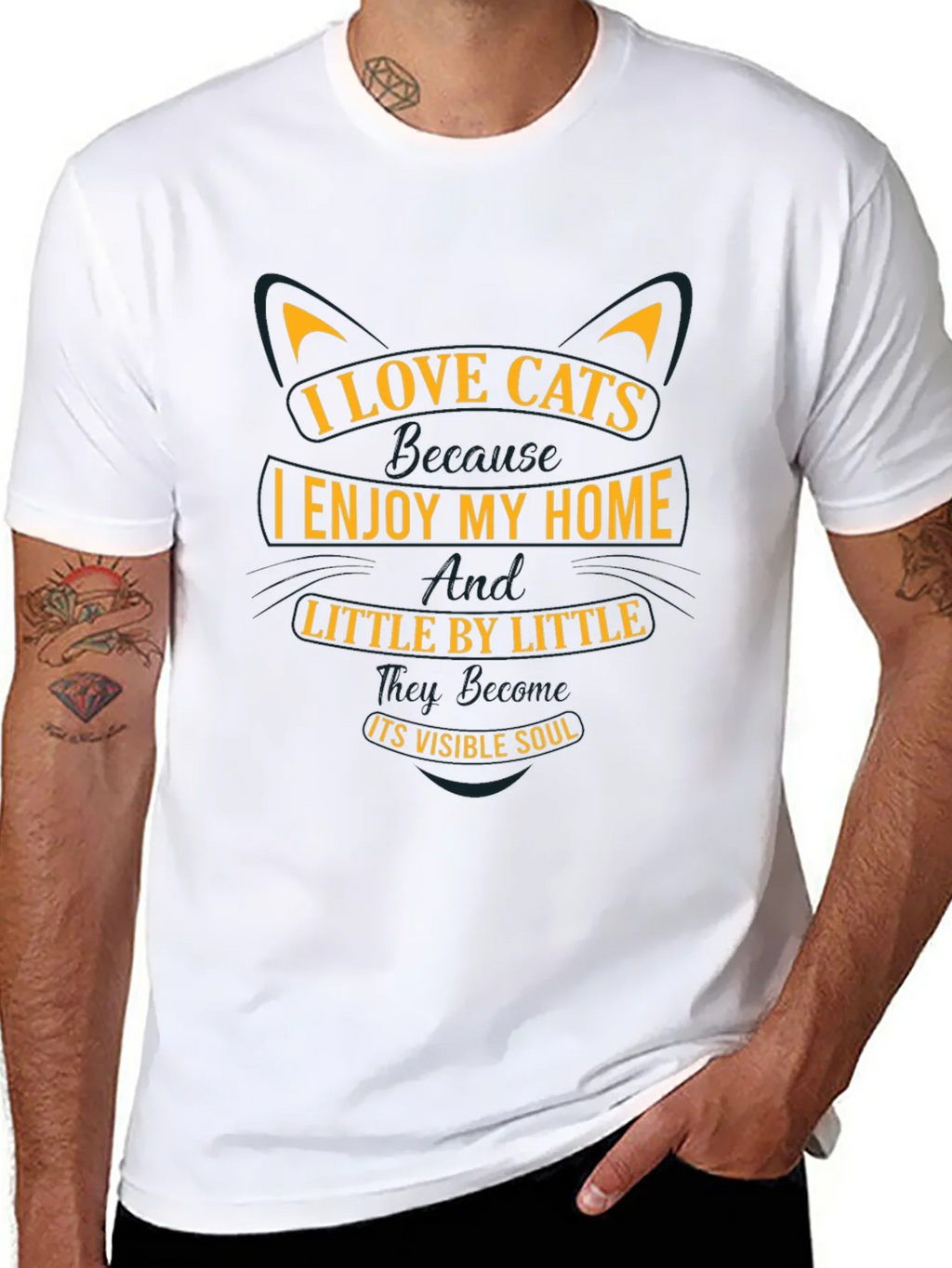 I Love Cats T-Shirt product image 5