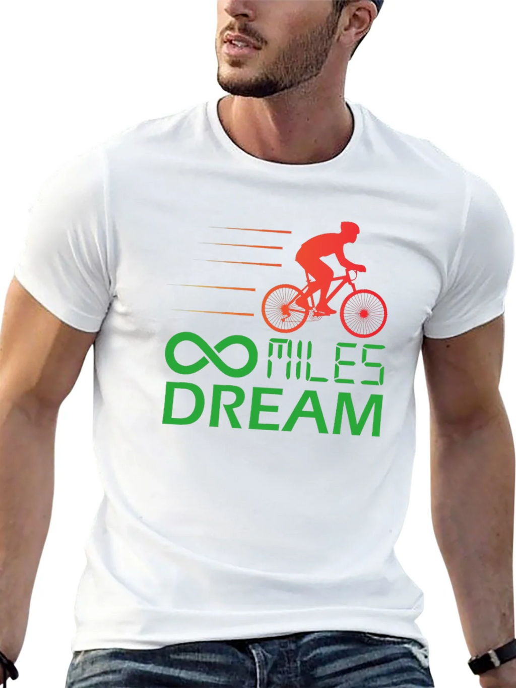 Miles Dream Cycling T-Shirt - Black Cotton Tee product image 9