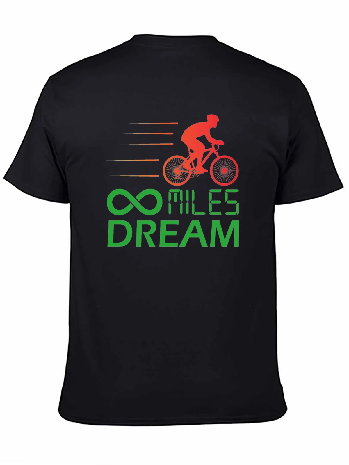 Miles Dream Cycling T-Shirt - Black Cotton Tee product image 3