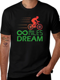 Miles Dream Cycling T-Shirt - Black Cotton Tee product image 1