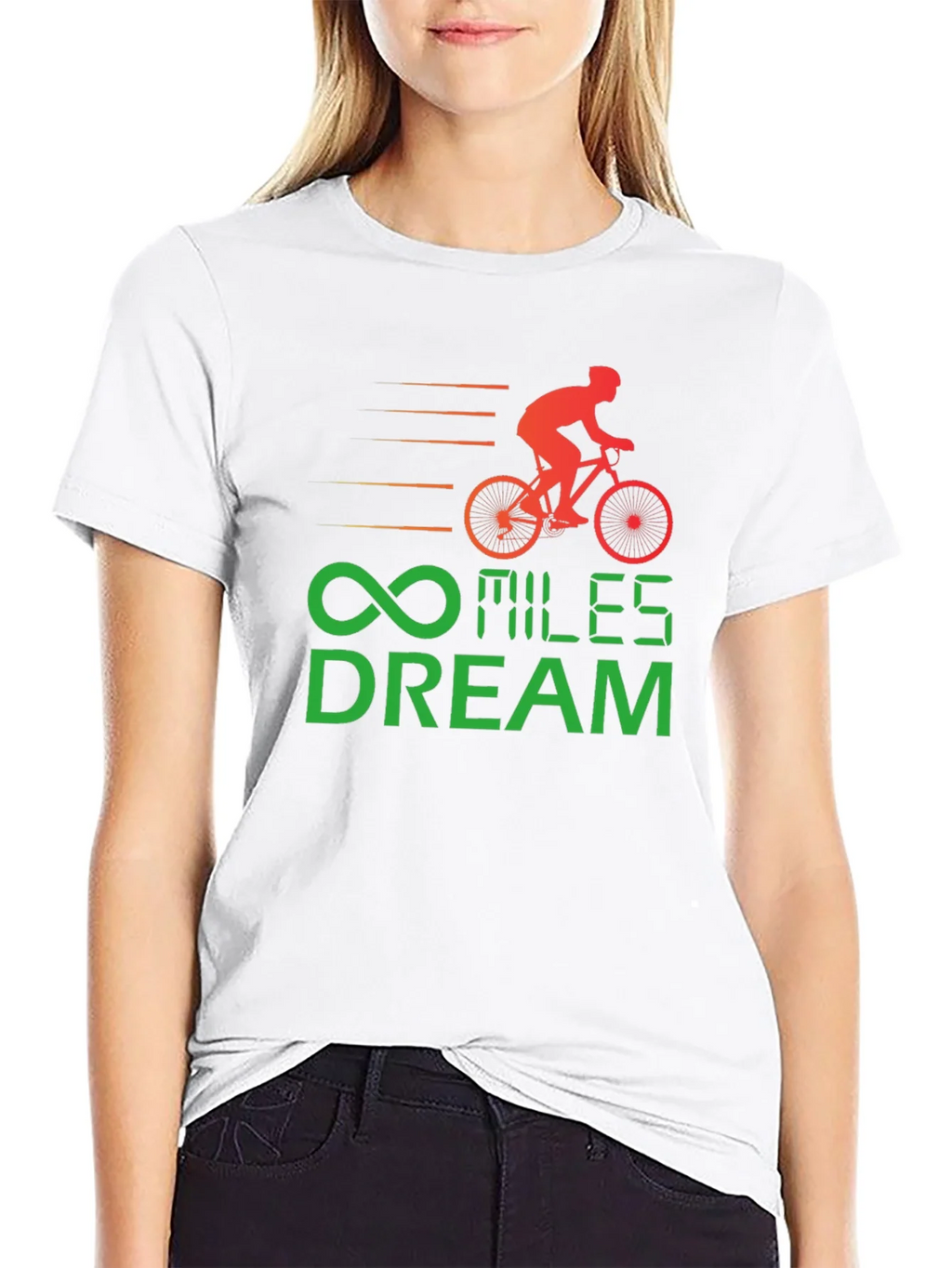 Miles Dream Cycling T-Shirt - Black Cotton Tee product image 6