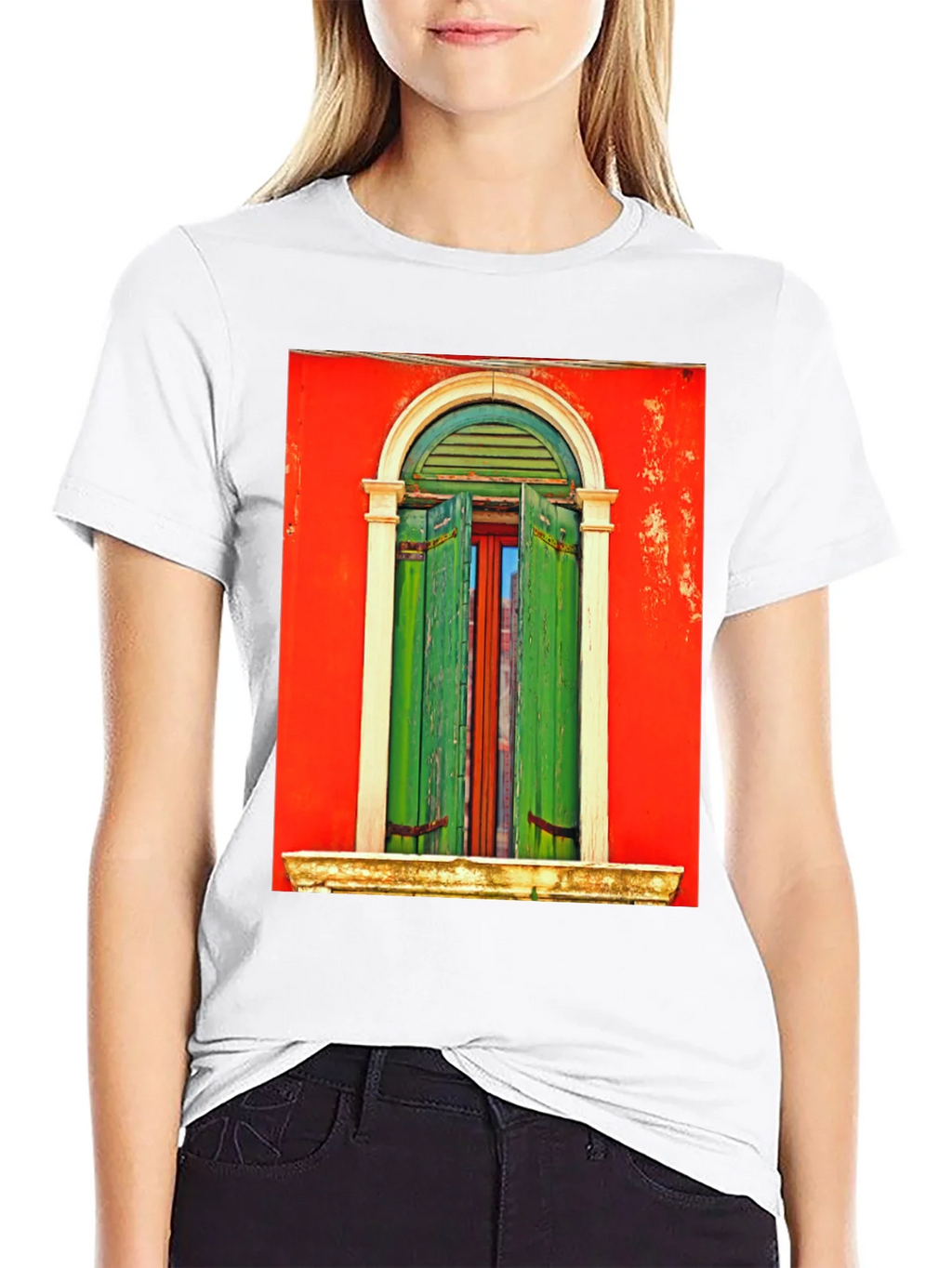 Artistic Window Graphic Tee - Unique Style product image 8