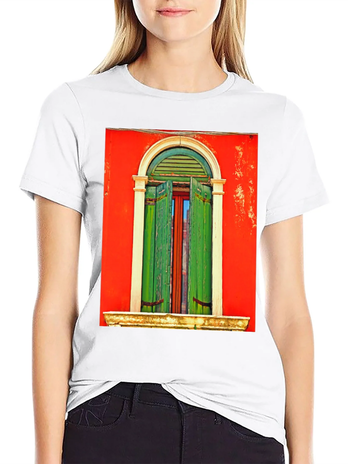 Artistic Window Graphic Tee - Unique Style product image 8