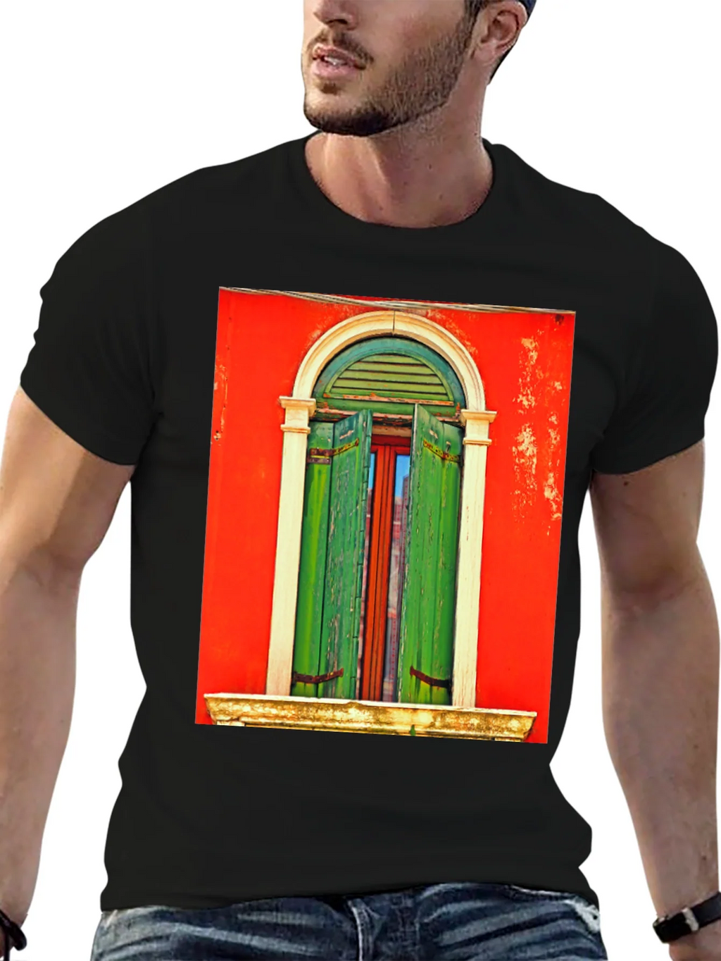 Artistic Window Graphic Tee - Unique Style product image 6