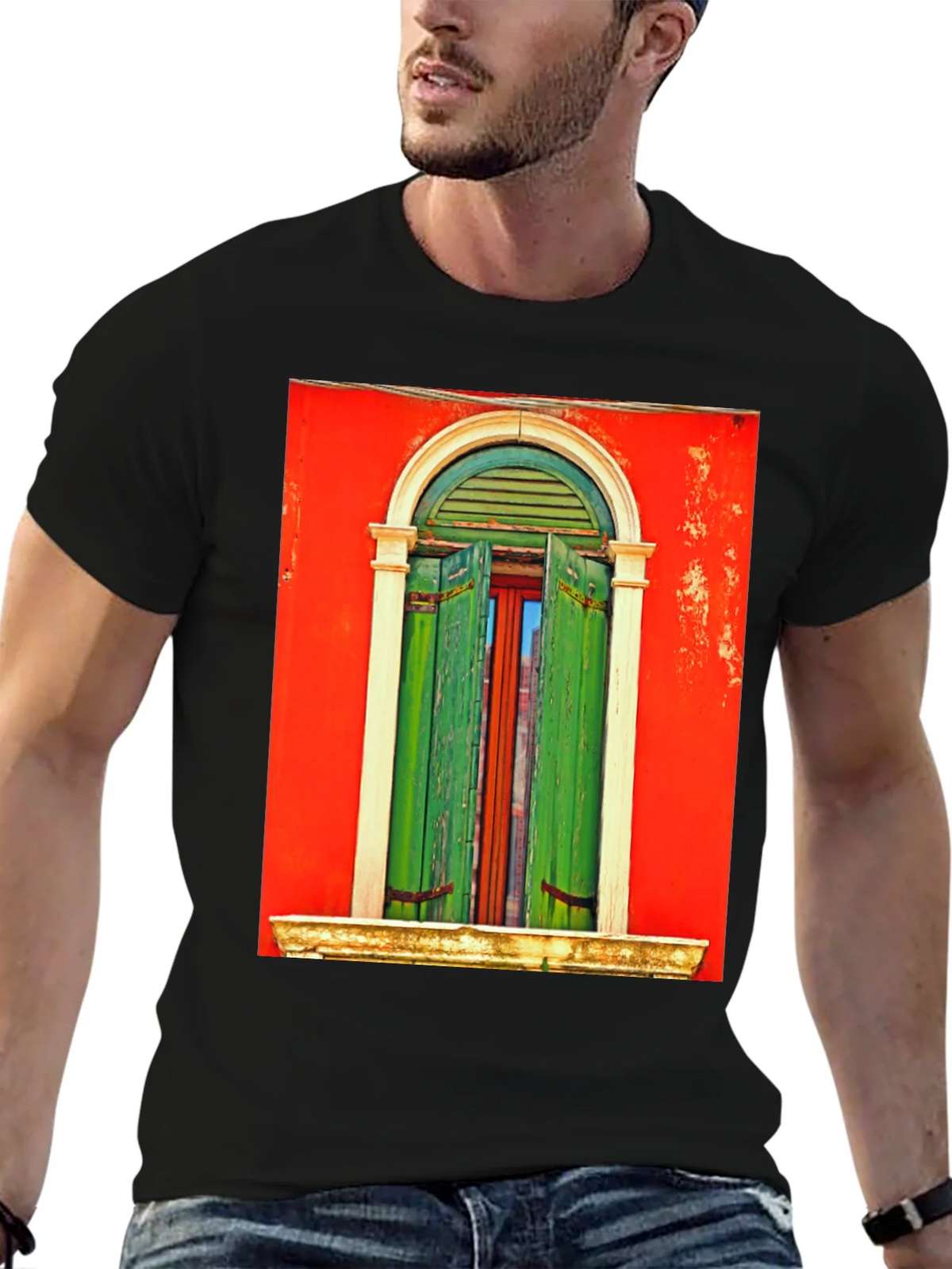 Artistic Window Graphic Tee - Unique Style product image 6