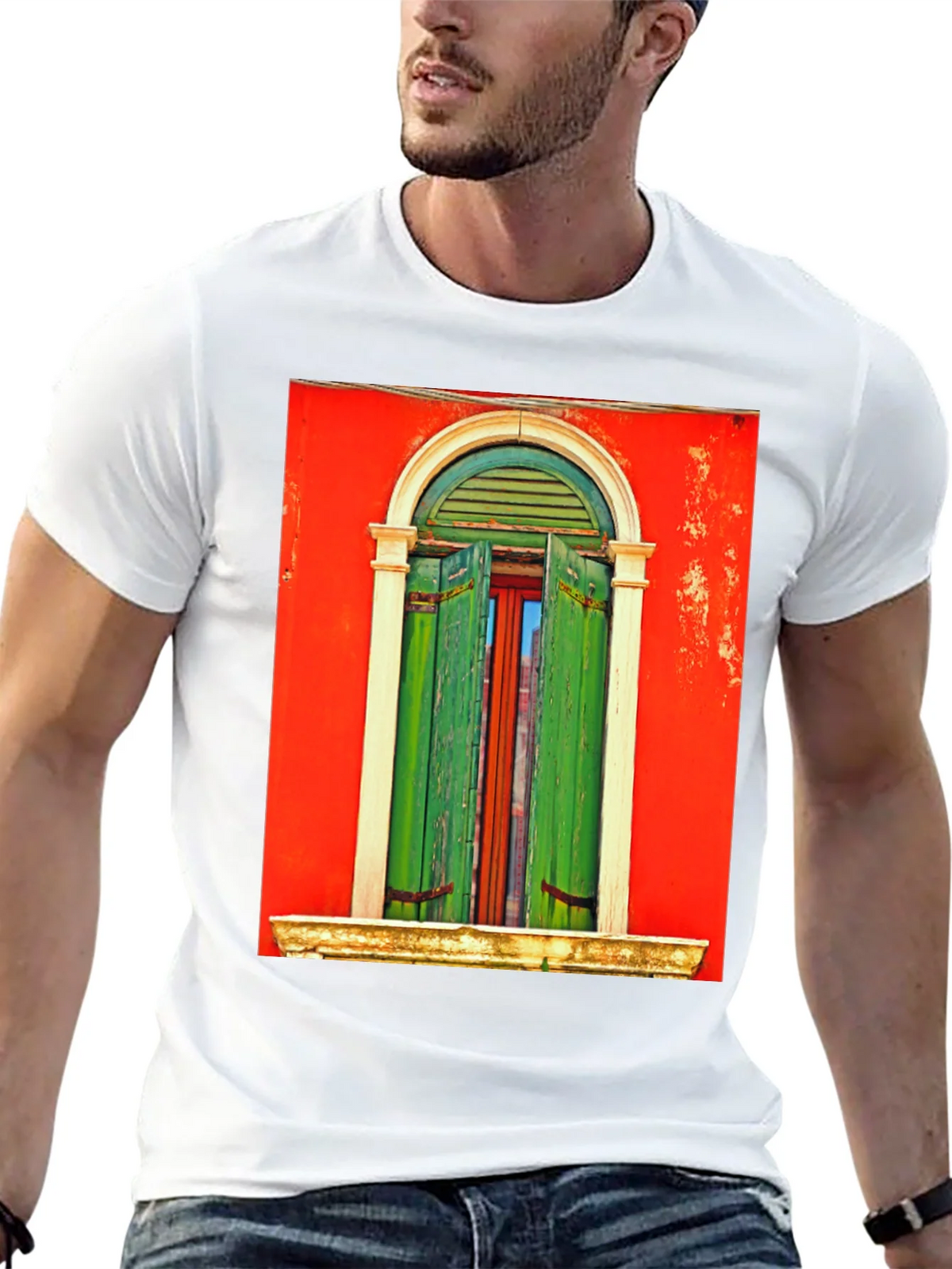 Artistic Window Graphic Tee - Unique Style product image 11