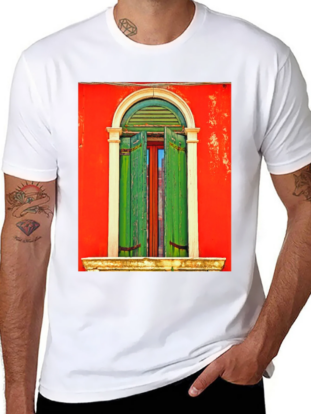 Artistic Window Graphic Tee - Unique Style product image 7