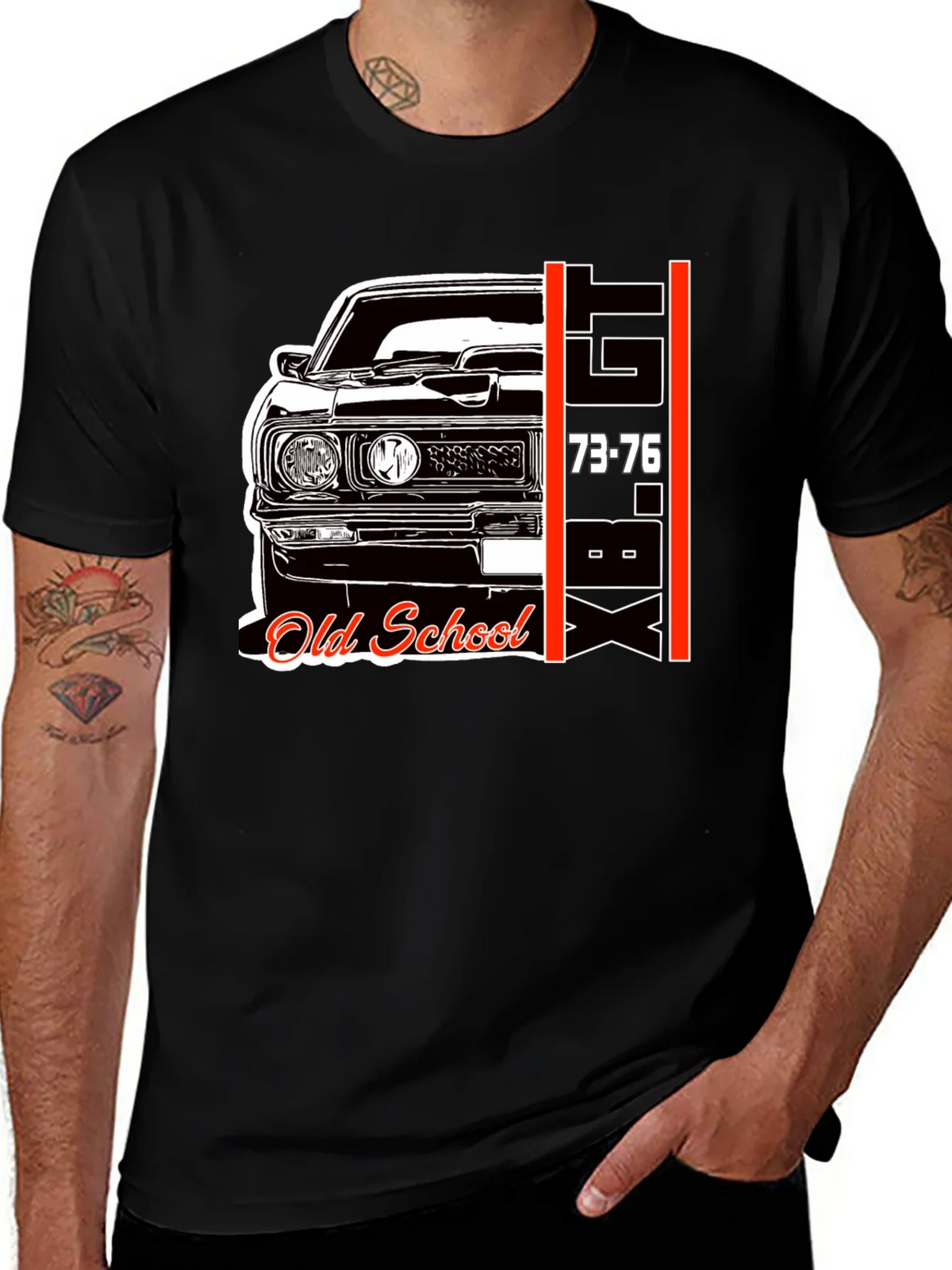 Old School Car Graphic Tee - XB GT 73-76 Black T-Shirt product image 1