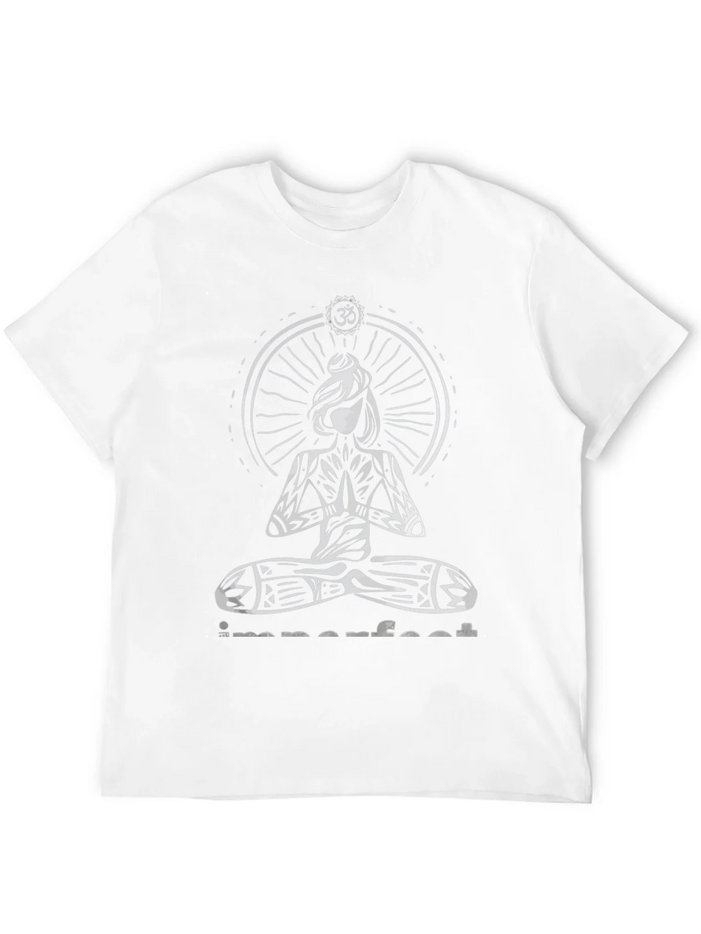 Imperfect Yoga Graphic Print Black T-Shirt product image 8