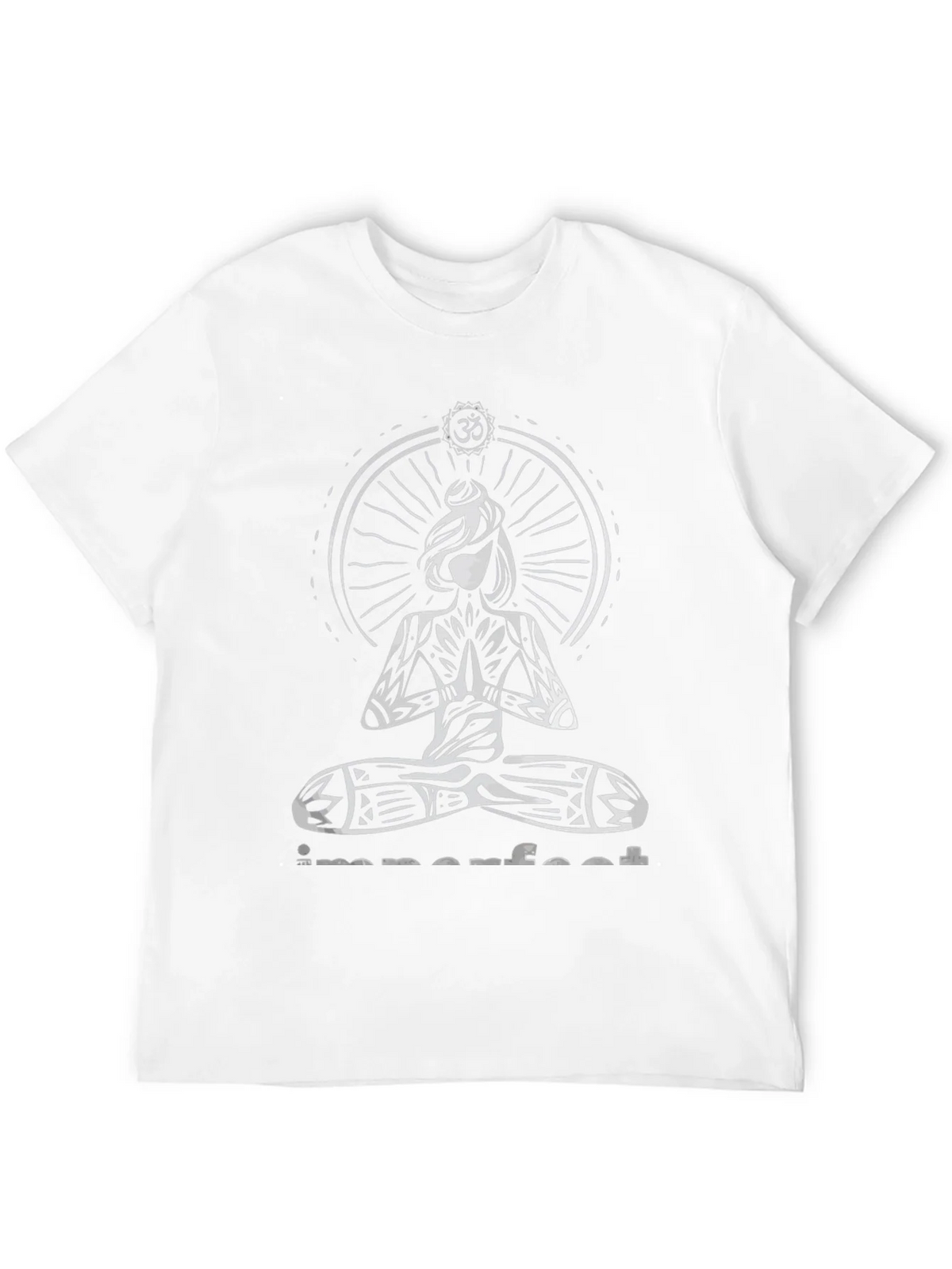 Imperfect Yoga Graphic Print Black T-Shirt product image 8