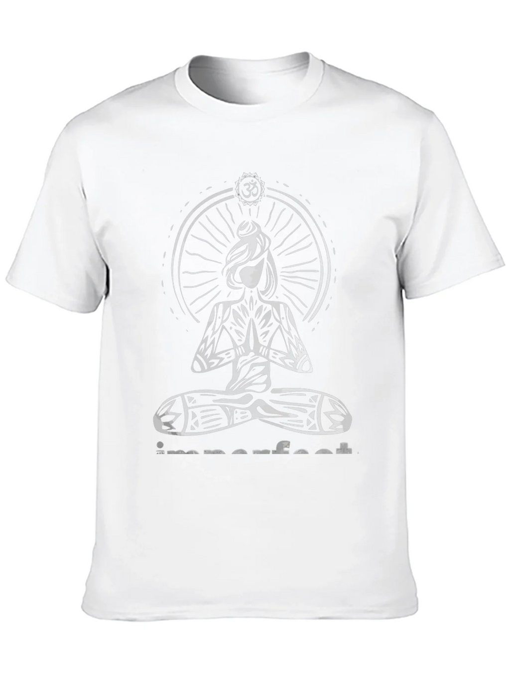 Imperfect Yoga Graphic Print Black T-Shirt product image 7