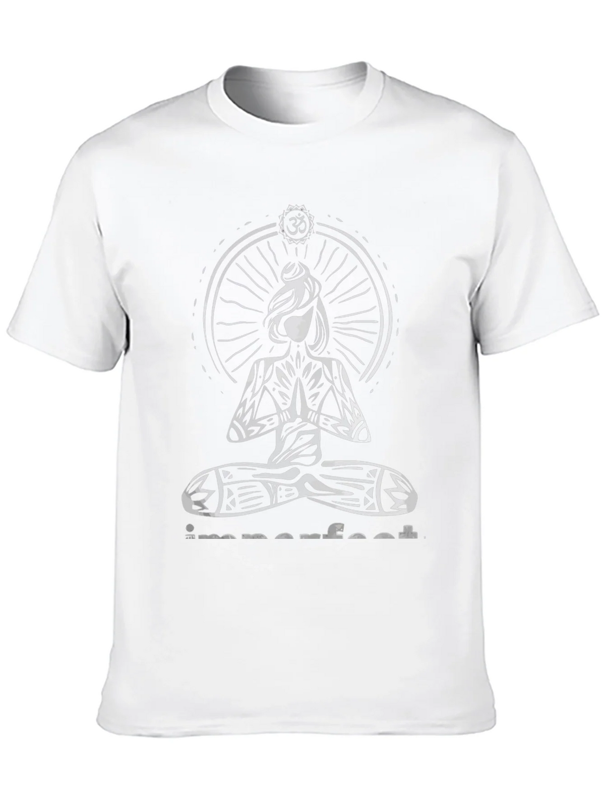 Imperfect Yoga Graphic Print Black T-Shirt product image 7