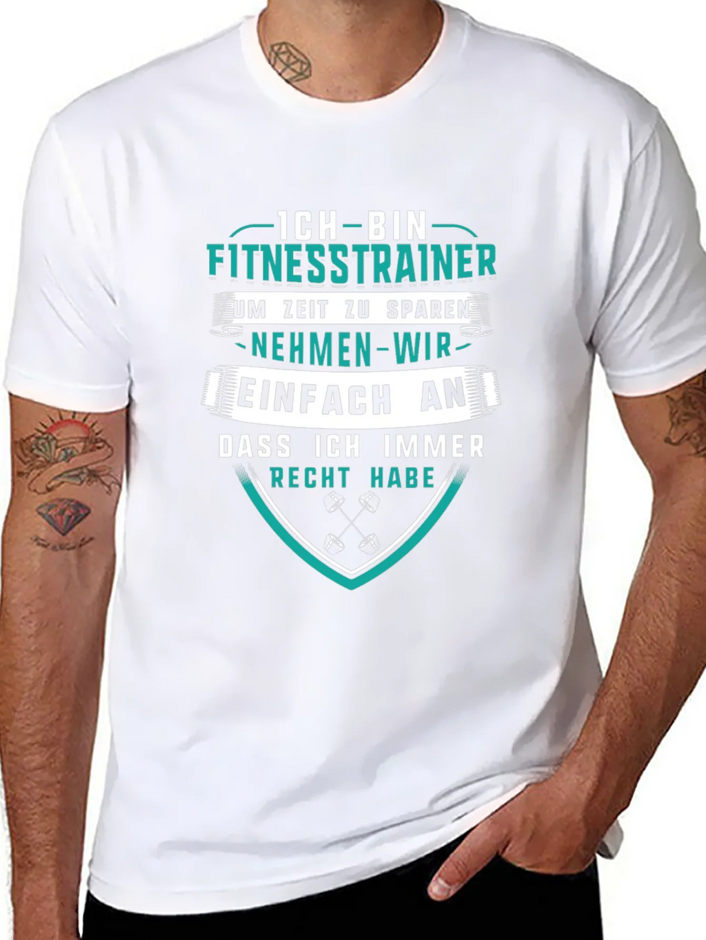 Fitness Trainer T-Shirt - German Humor Tee product image 6