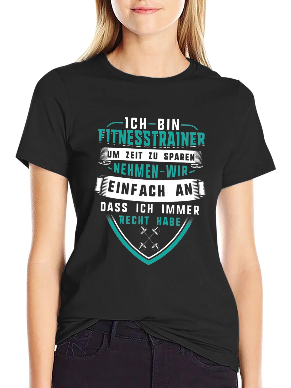 Fitness Trainer T-Shirt - German Humor Tee product image 2
