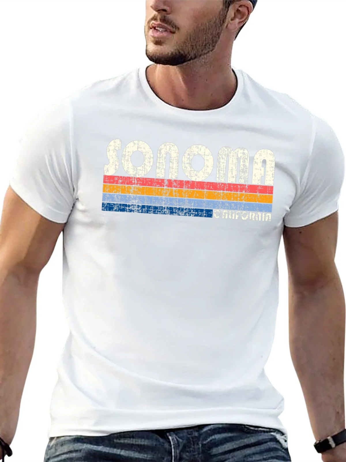 Sonoma California Retro Style T-Shirt product image 12