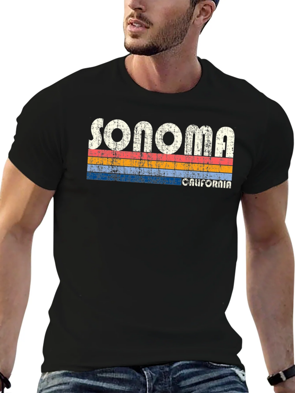 Sonoma California Retro Style T-Shirt product image 6