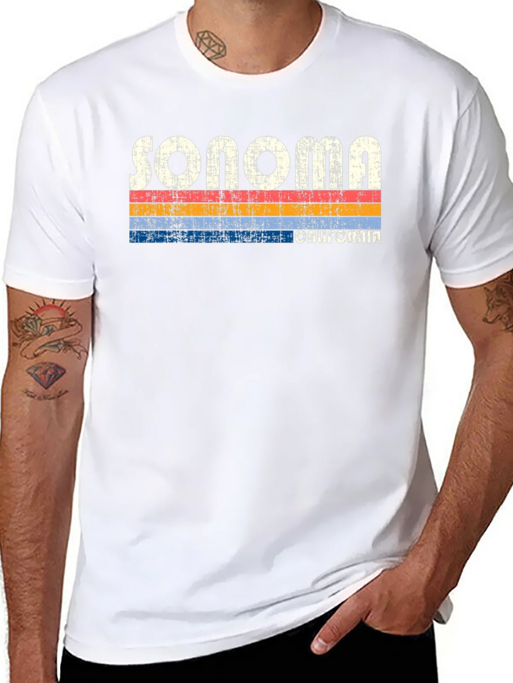 Sonoma California Retro Style T-Shirt product image 7