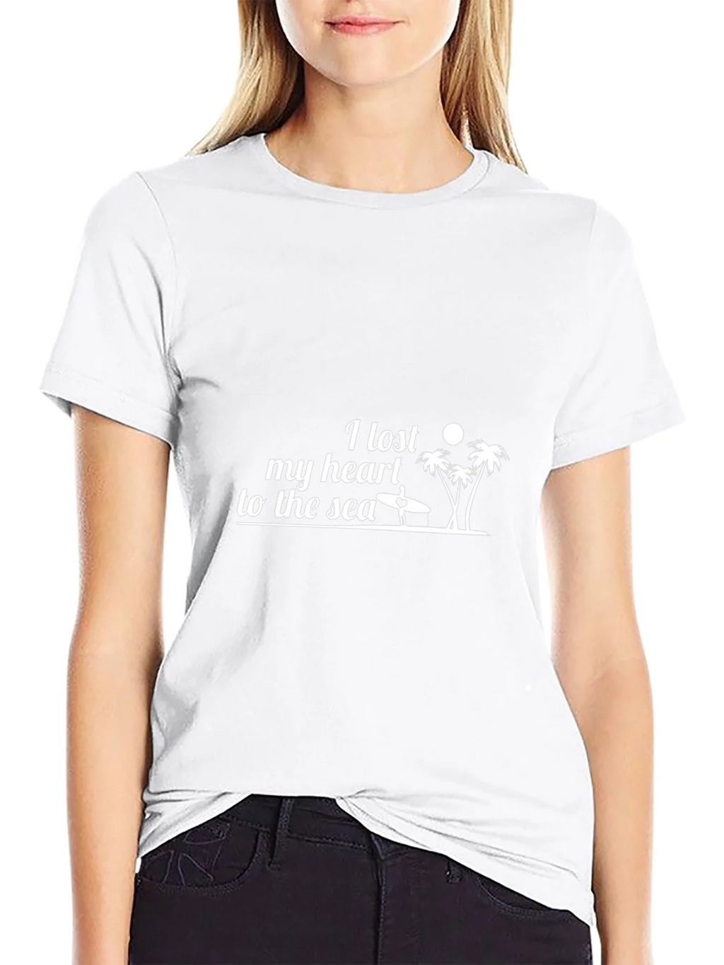 I Lost My Heart to the Sea Black T-Shirt product image 7