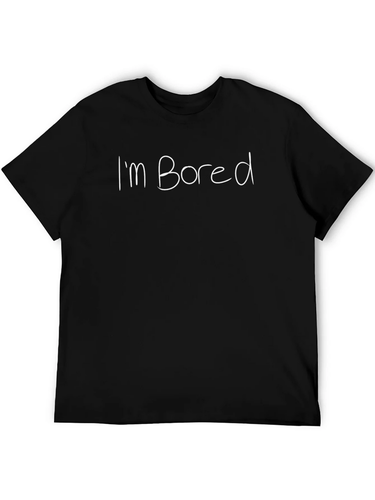 Im Bored T-Shirt - Black Casual Tee product image 5