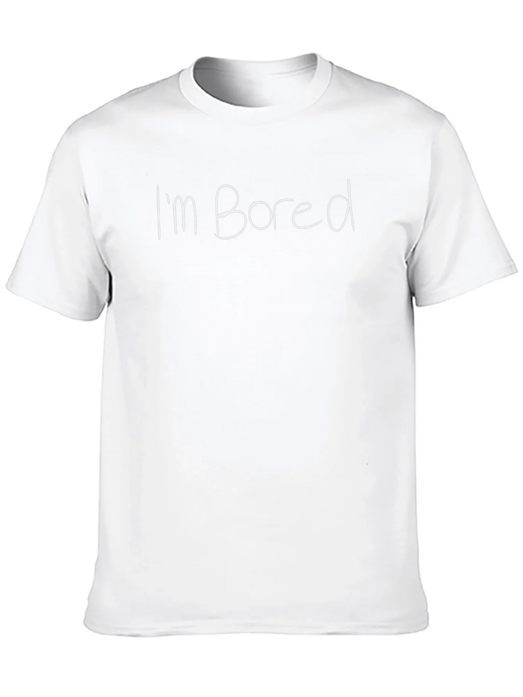 Im Bored T-Shirt - Black Casual Tee product image 8