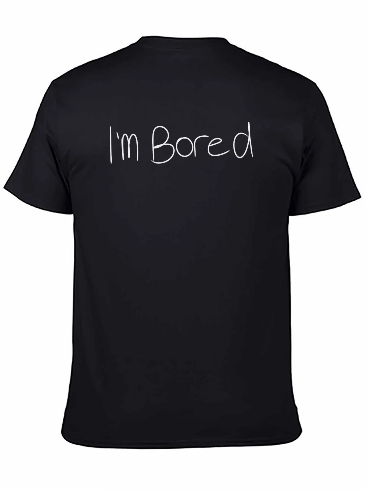 Im Bored T-Shirt - Black Casual Tee product image 4