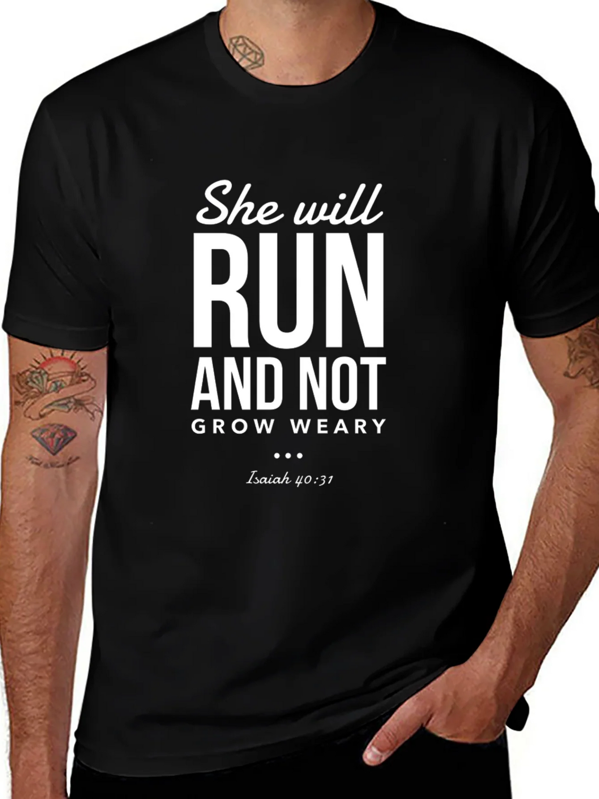 She Will Run Christian T-Shirt product image 1