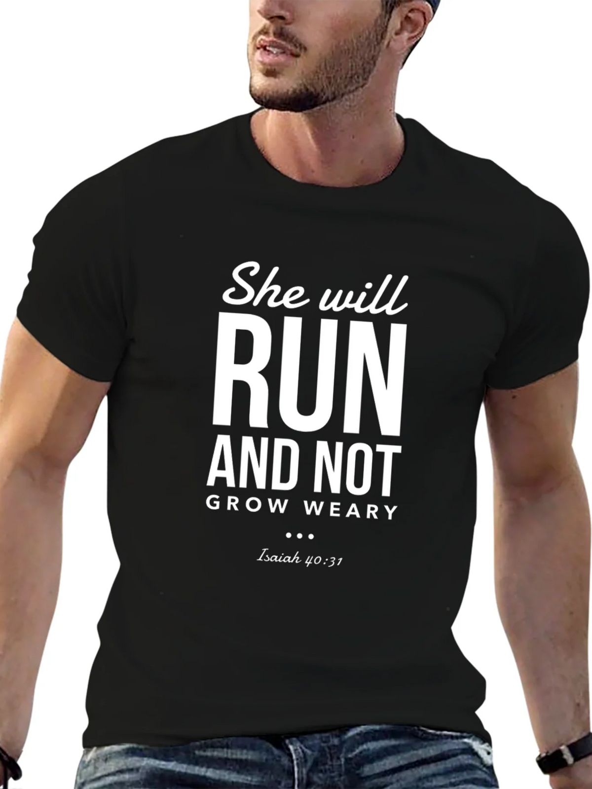 She Will Run Christian T-Shirt product image 6