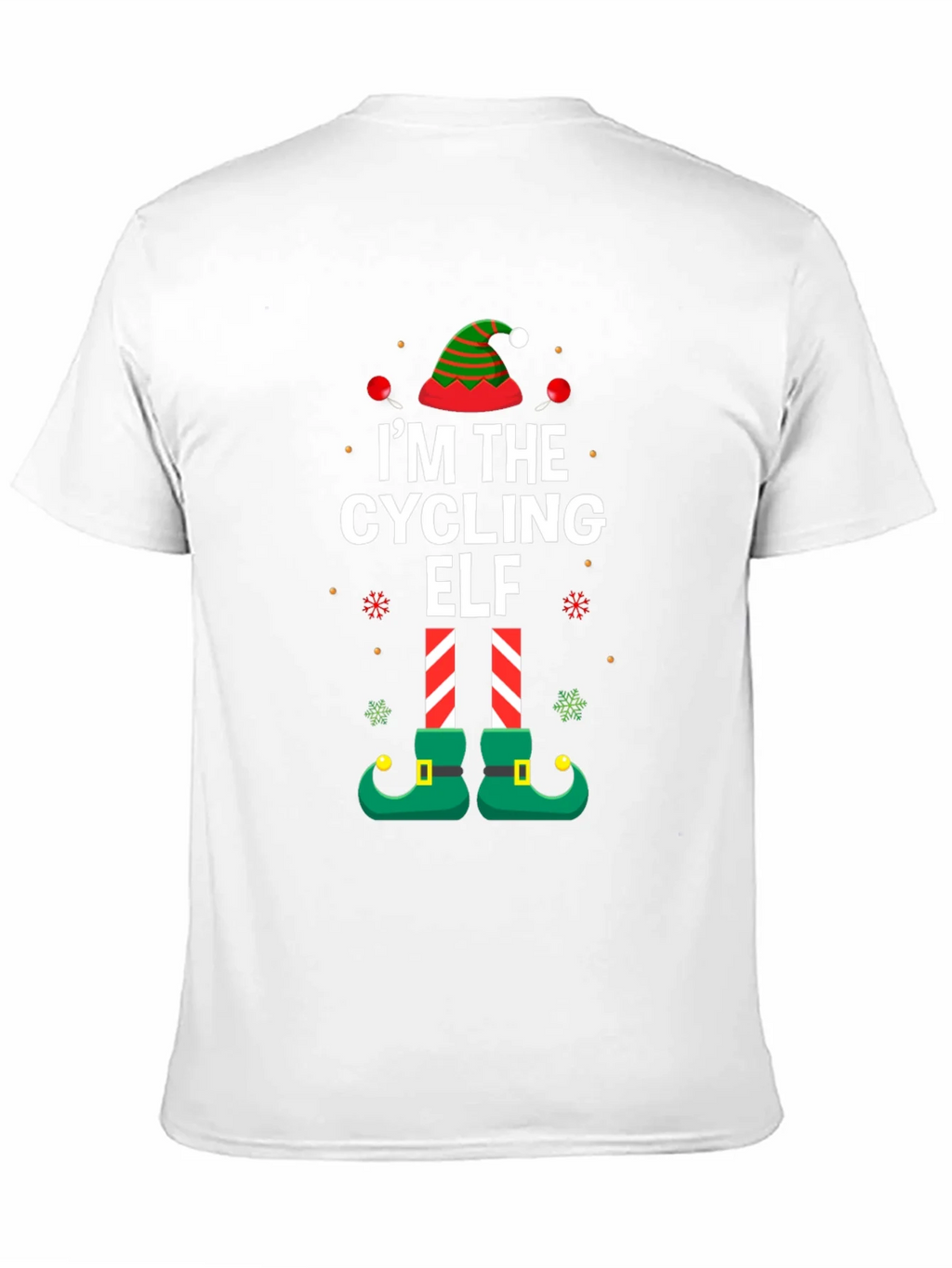 Cycling Elf Christmas T-Shirt Holiday Tee product image 10