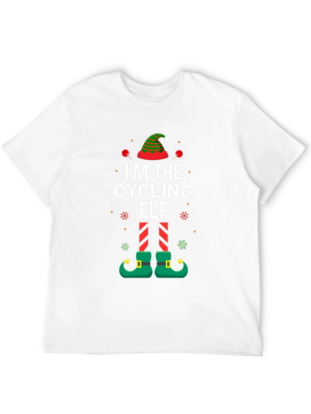 Cycling Elf Christmas T-Shirt Holiday Tee product image 11
