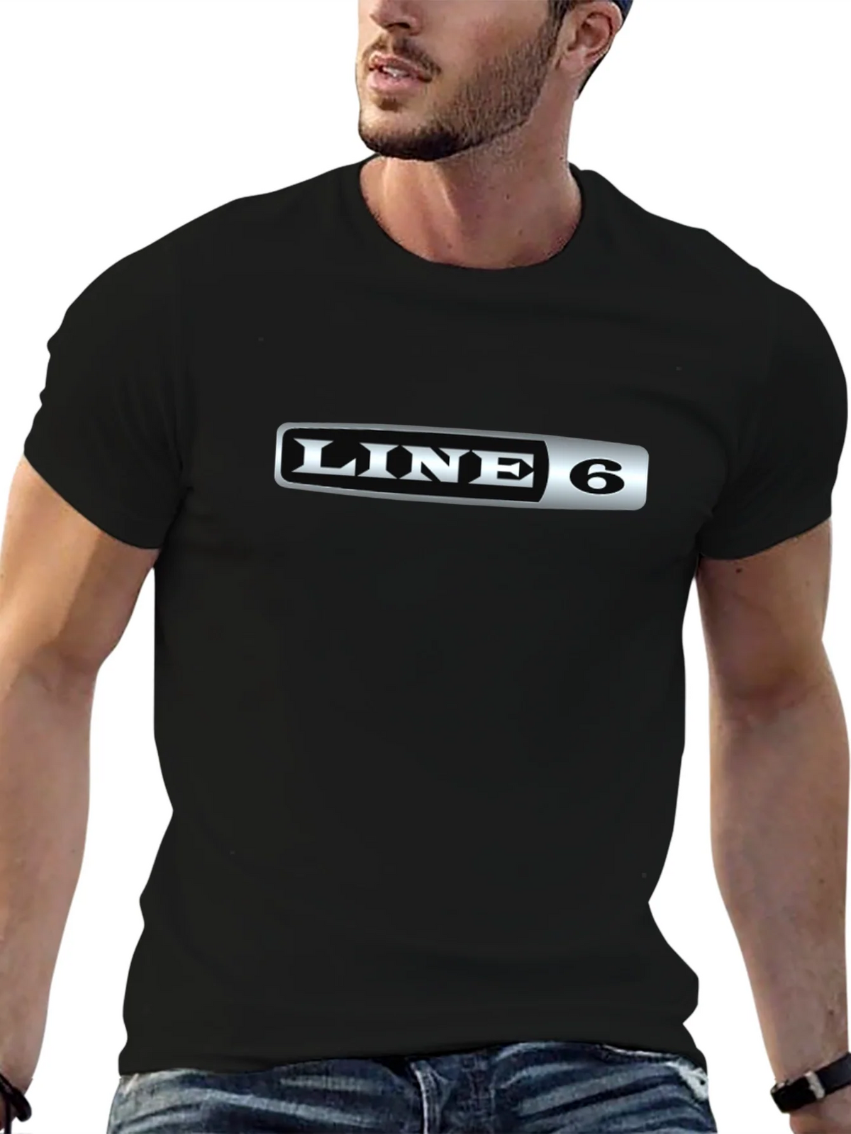 Line 6 Logo Black T-Shirt - Musician Apparel product image 3