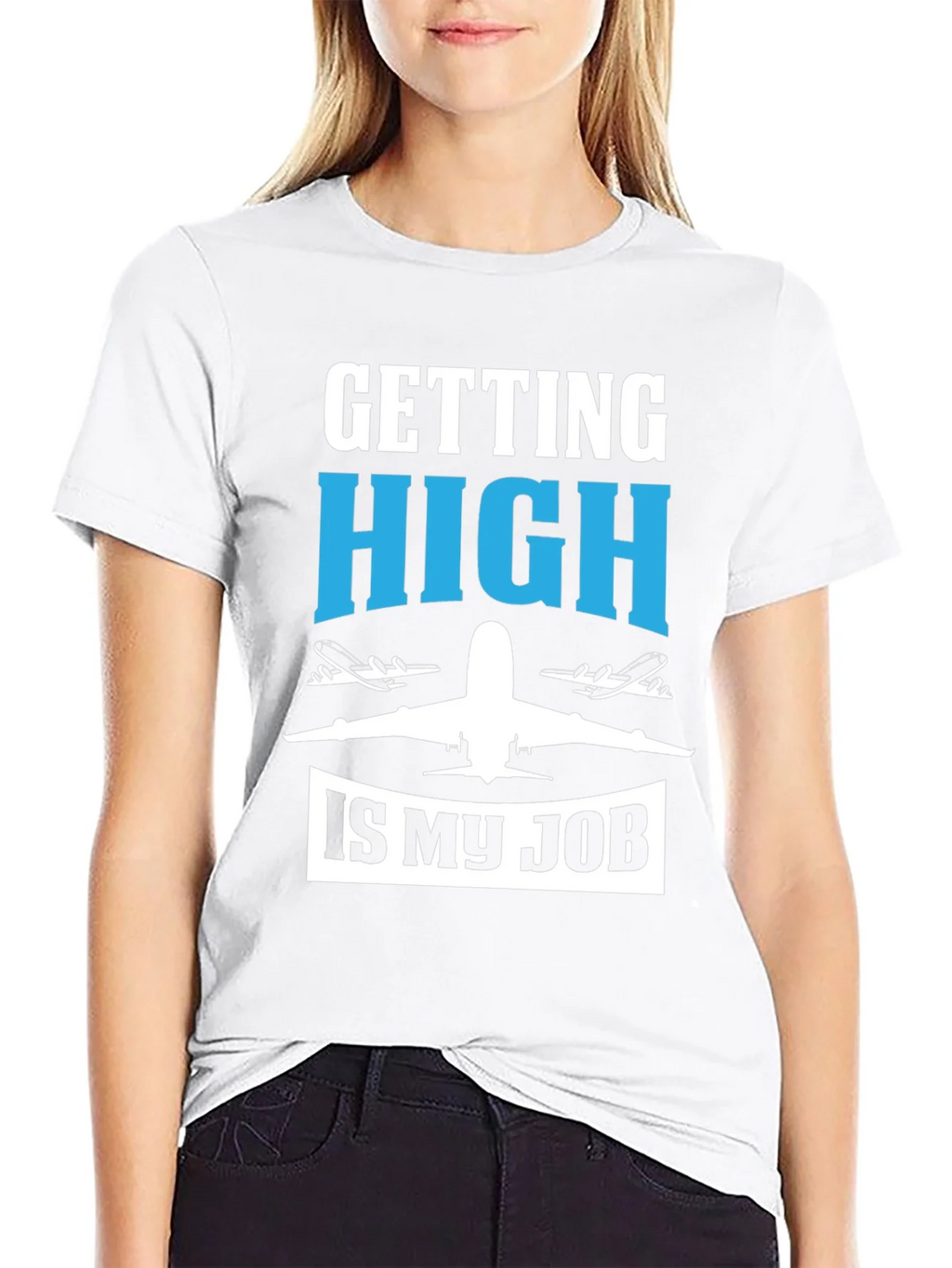 Pilot Humor Graphic Tee - Getting High Is My Job T-Shirt product image 8