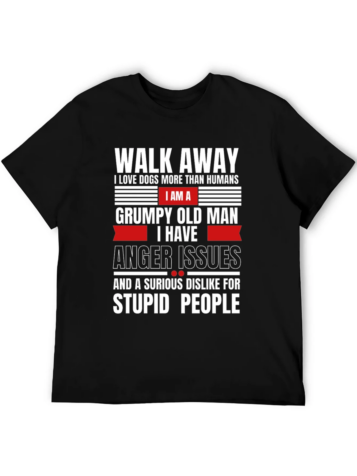 Grumpy Old Man Dog Lover T-Shirt product image 4