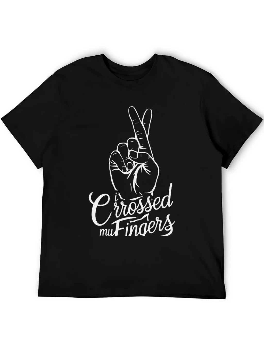 I Crossed My Fingers Graphic Tee product image 5