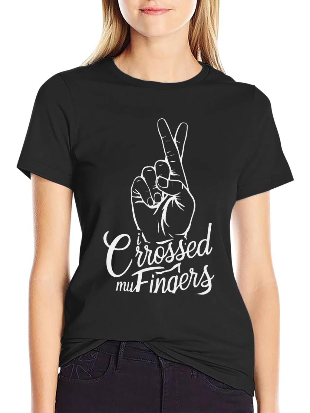 I Crossed My Fingers Graphic Tee product image 2