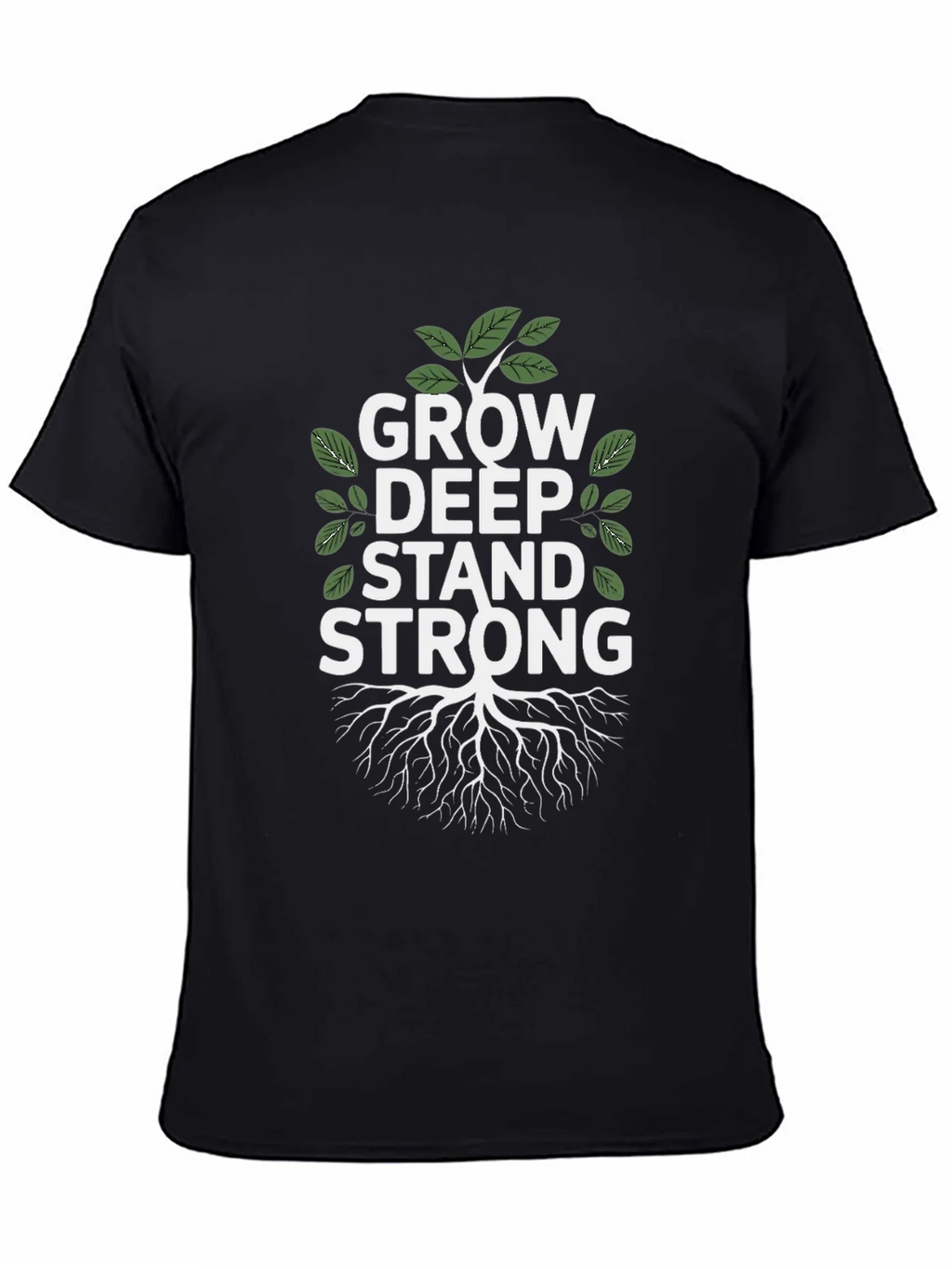 Grow Deep Stand Strong Tree Graphic Tee product image 4
