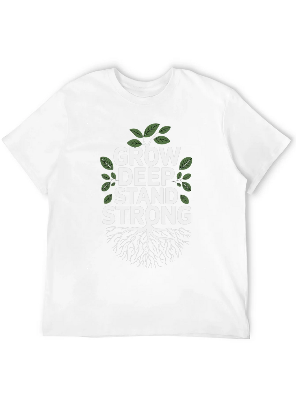 Grow Deep Stand Strong Tree Graphic Tee product image 11