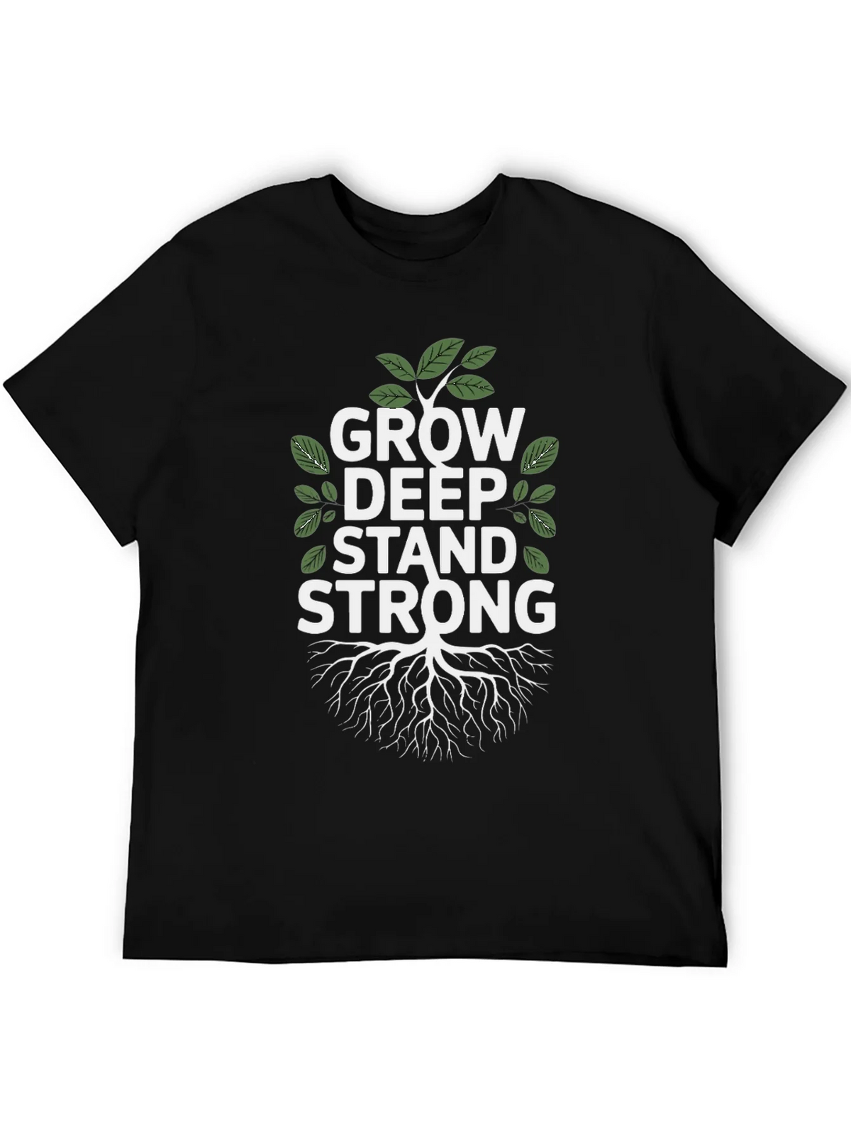 Grow Deep Stand Strong Tree Graphic Tee product image 5