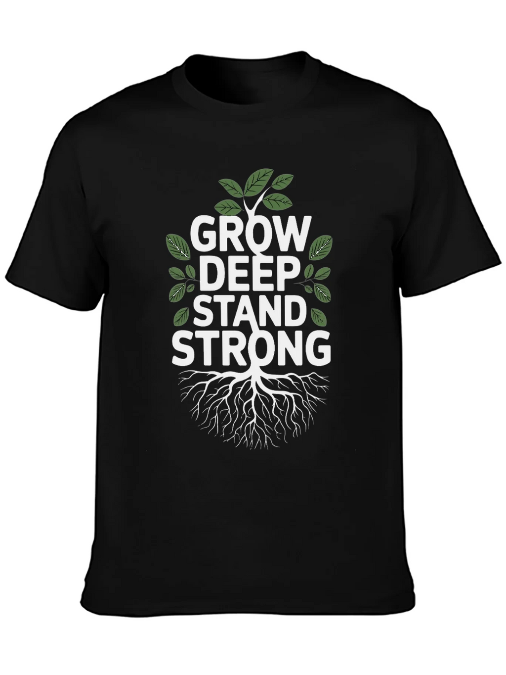 Grow Deep Stand Strong Tree Graphic Tee product image 3