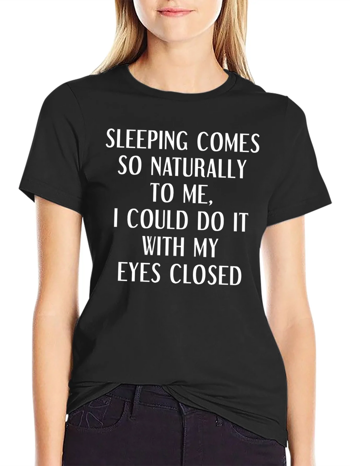 Funny Sleeping Comes Naturally T-Shirt product image 2