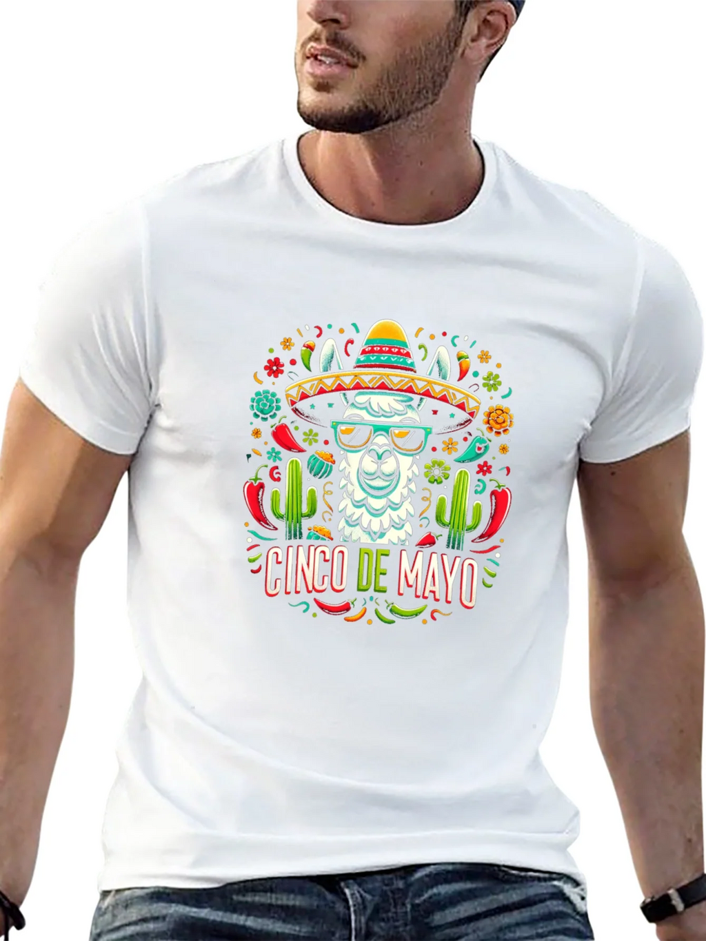Cinco de Mayo Llama Graphic Tee - Black product image 12