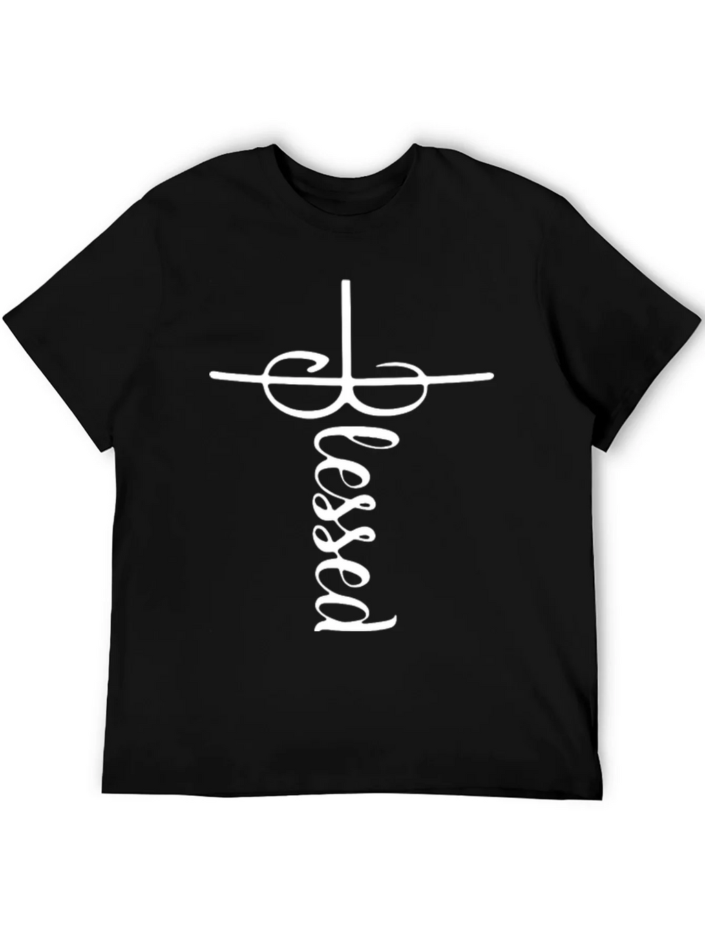 Blessed Cross Graphic Tee - Stylish Christian Apparel product image 5