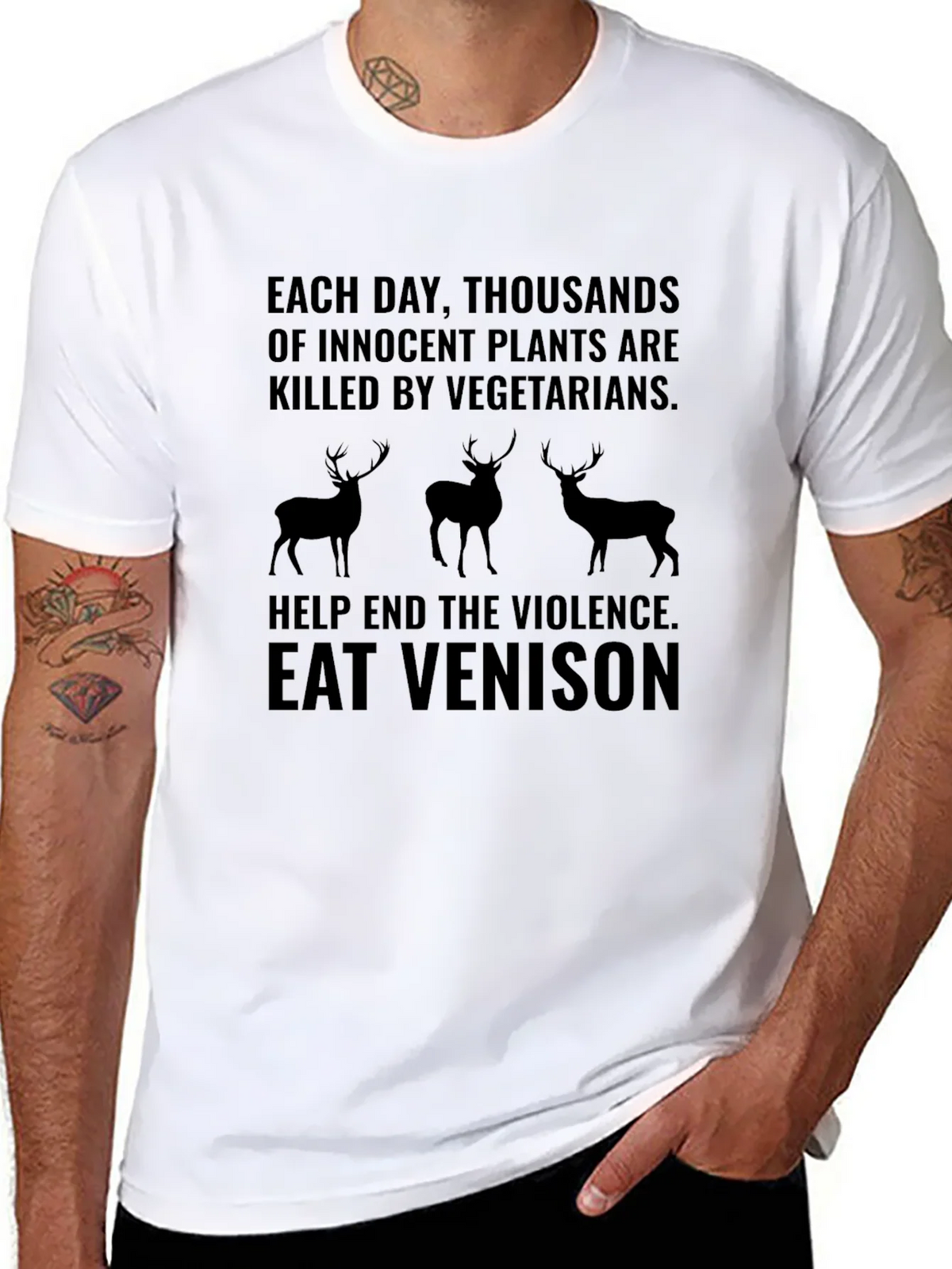 Eat Venison T-Shirt - End Plant Violence product image 7