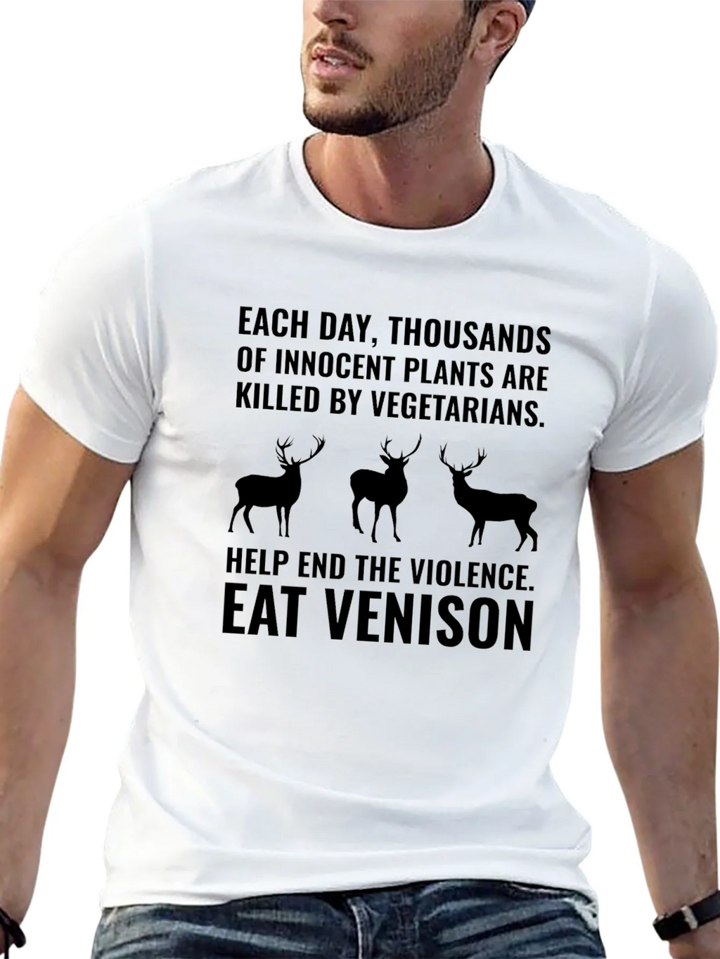 Eat Venison T-Shirt - End Plant Violence product image 11